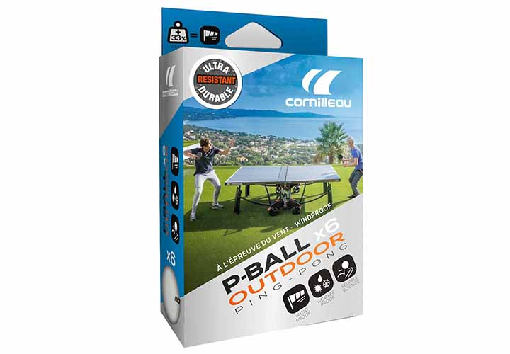 Palline da Ping Pong Cornilleau P-Ball Outdoor Ultradurable 6 Pz main product photo
