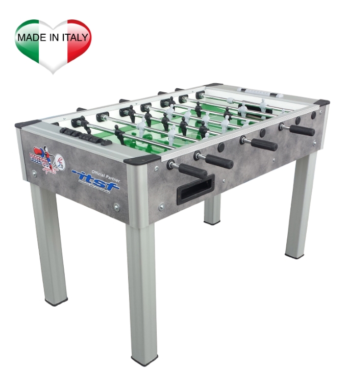 Calciobalilla Roberto Sport College Pro Grigio/Blu Aste Rientranti main product photo