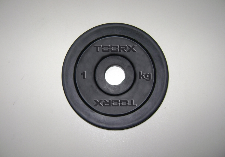 Disco In Ghisa Nero Gommato Toorx 1 Kg Foro 25 mm main product photo