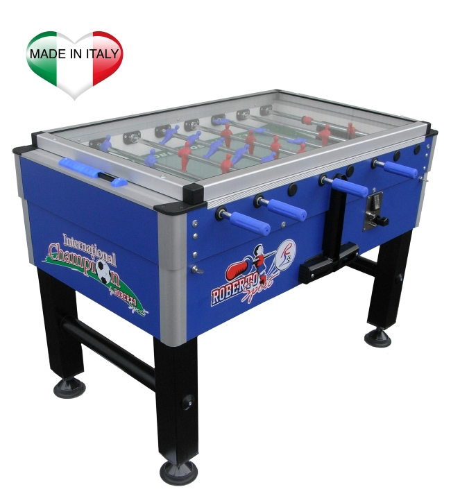 Calciobalilla Roberto Sport International Champion Cover con Gettoniera Aste Rientranti main product photo
