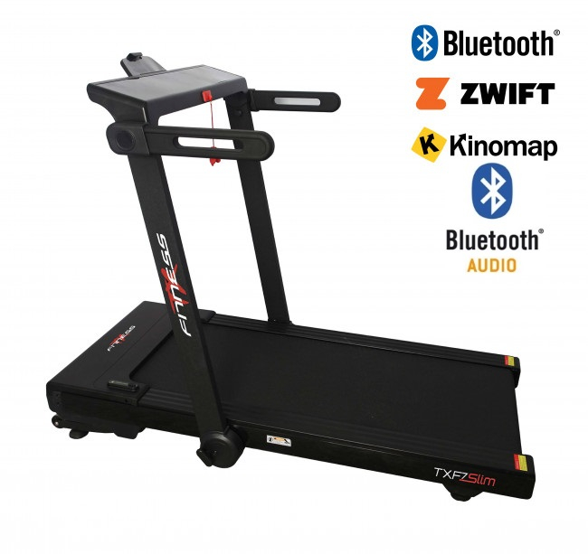 Tapis Roulant Salvaspazio TX-Fitness TXF-7 SLIM Bluetooth App ZWIFT e KINOMAP
