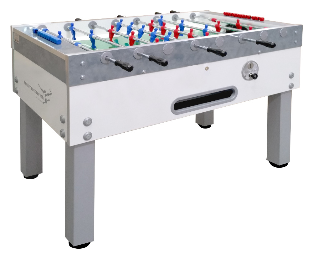 Calciobalilla Garlando Maracanà White Con Aste Rientranti Con Gettoniera  main product photo