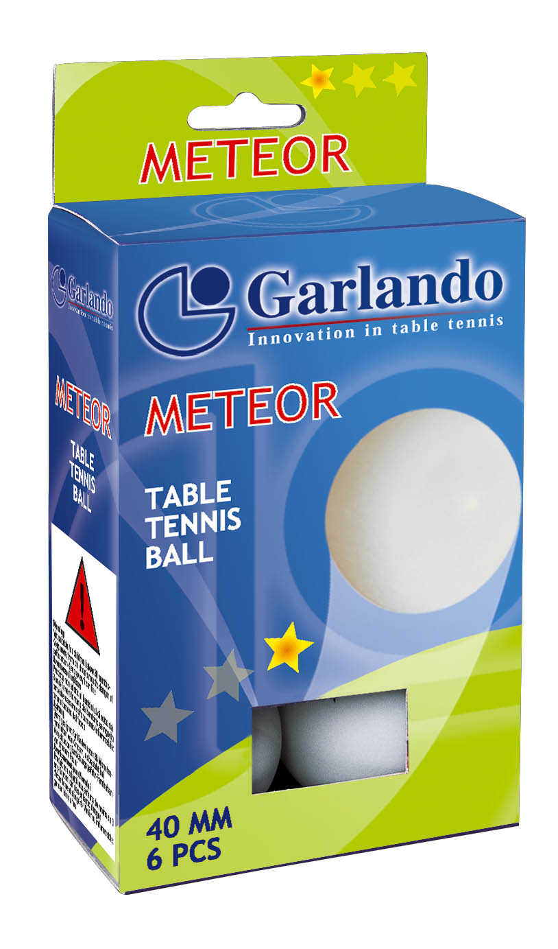 Confezione 6 Palline Meteor Garlando ( 1 stella )