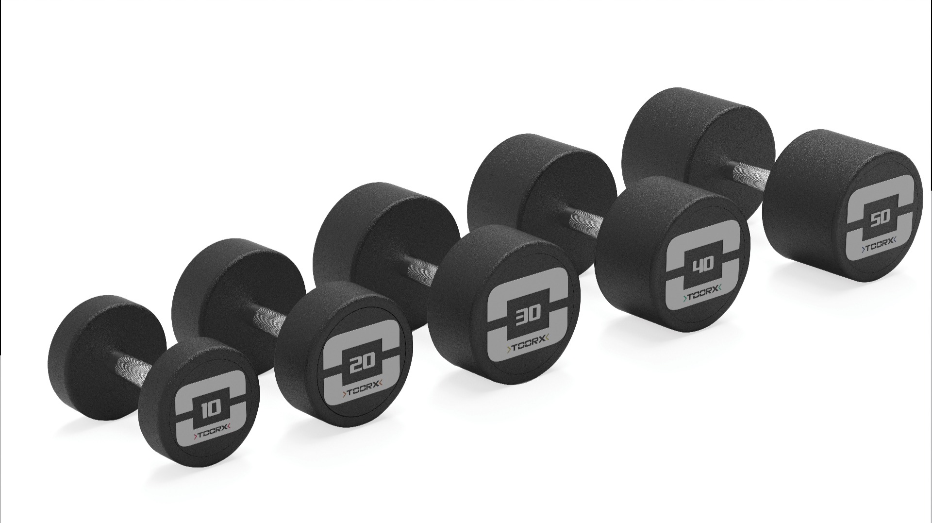 Set 10 coppie manubri gommati (da 4 a 24 Kg ) main product photo
