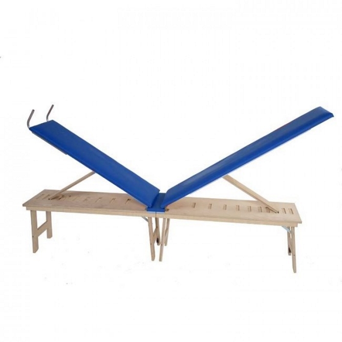 Panca La Posturale Versione con Gambe Colore Blu + OMAGGIO Cuscino Cervicale e Fascia blocca piedi main product photo