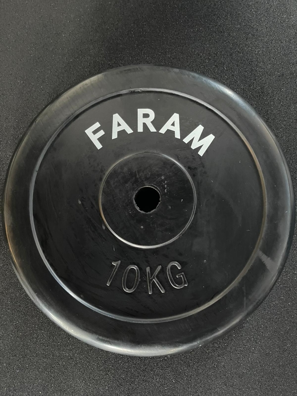 Disco In Ghisa Nero Gommato Tx Fitness 10 Kg  Foro 25 mm Disco In Ghisa Nero Gommato Tx Fitness 10 Kg  Foro 25 mm